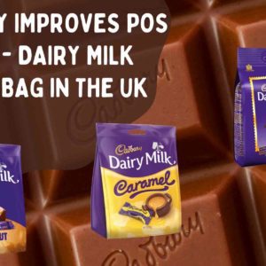 Cadbury Improves POS Display Packaging- Dairy Milk Chunks Bag In The UK