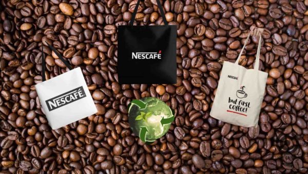 Sustainable Branded Tote Bags Expand Nescafe Promotion