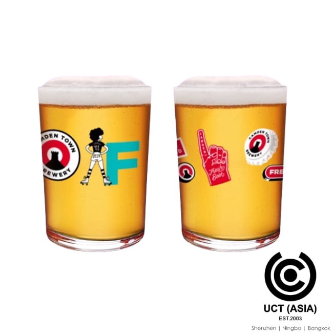 2 glasses Camden Town Brewery On-Pack Glass Promotion Jack Fresh - UK