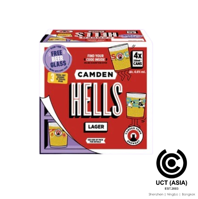 Camden Town Brewery On-Pack Glass Promotion Jack Fresh - UK