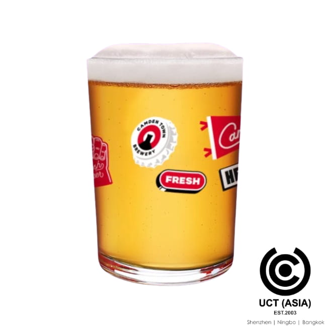 glass logos Camden Town Brewery On-Pack Glass Promotion Jack Fresh - UK