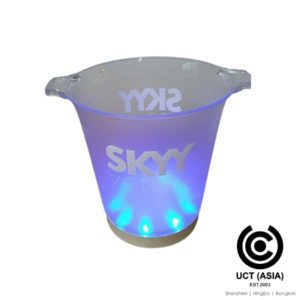 sky vodka branded Ice Bucket bottom lit - promotional products