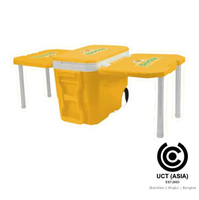 Beerlao Picnic Table With Movable Cooler