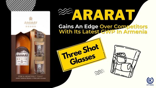 Ararat Gains An Edge Over Competitors With Its Latest GWP In Armenia - Three Shot Glasses