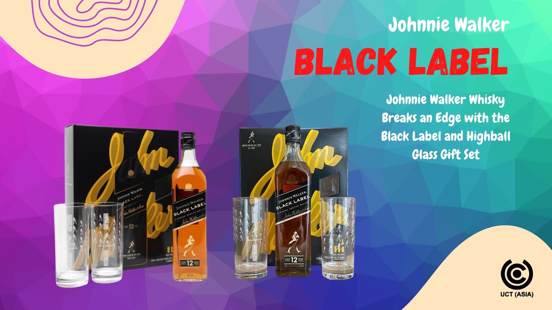 Johnnie Walker 12 Year Black Label Gift Set with 2 Glasses - Bottles and  Cases