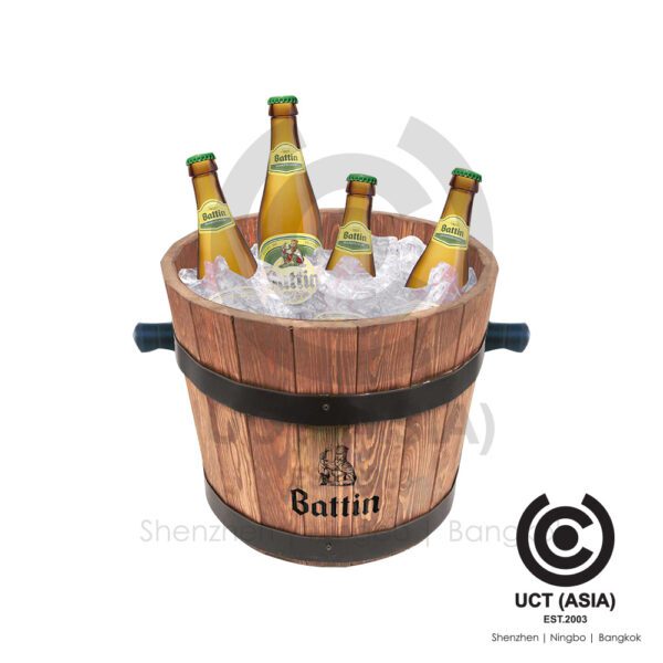 Battin Wooden Ice Bucket